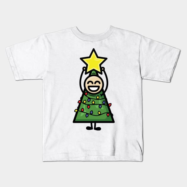 Christmas is Life guy 2 Kids T-Shirt by hoddynoddy